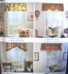 5001 SIMPLICITY WINDOW DECOR BOX PLEATED TOPPERS, VALANCES PATTERN